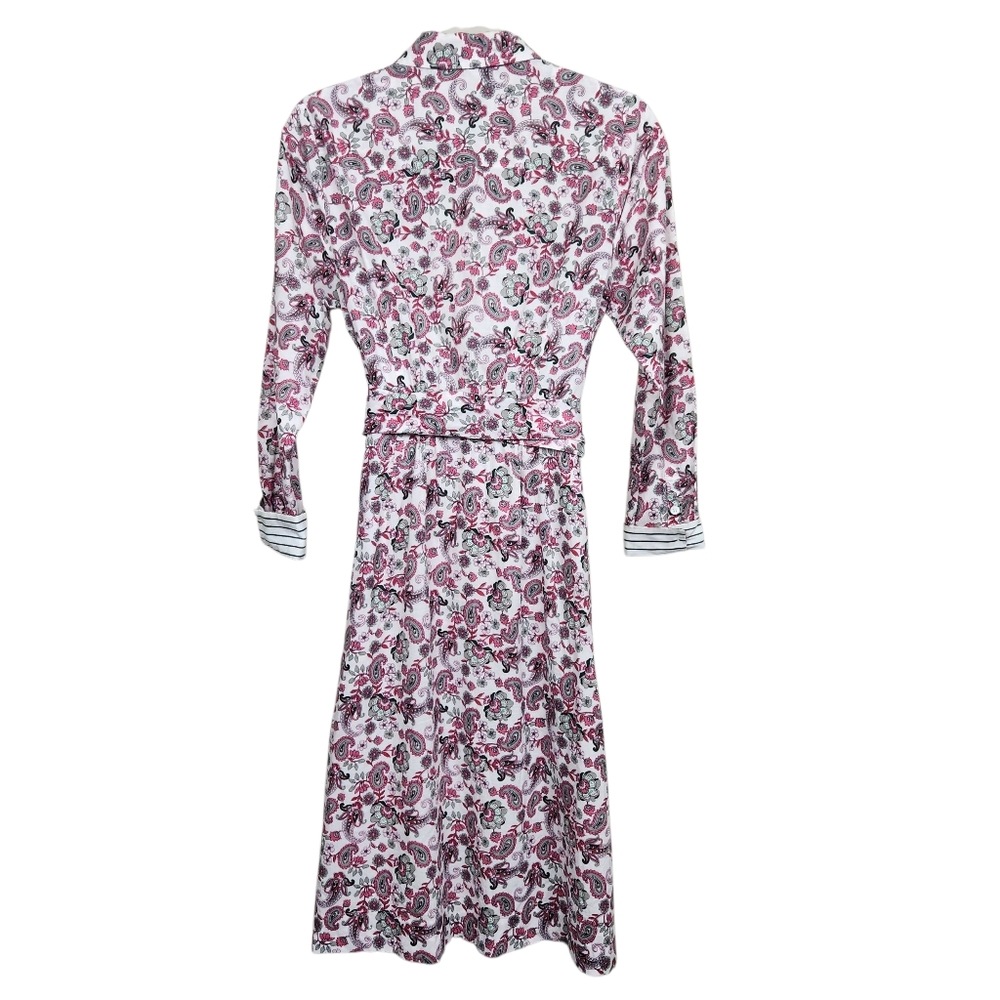 Court & Row Devon Classic Fresh Peony Paisley Floral Shirt Dress Womens Size 4 - Picture 10 of 15